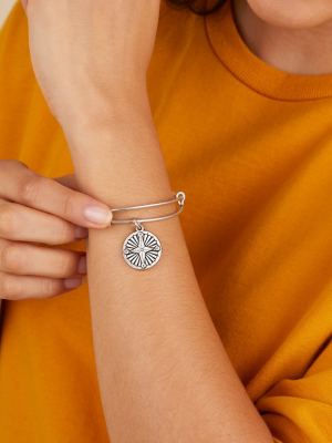 Compass Charm Bangle