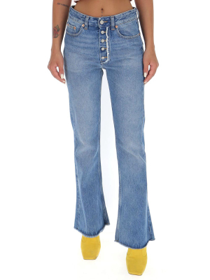 Mm6 Maison Margiela High-waisted Flared Jeans