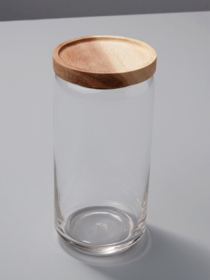 Be Home Glass Container With Acacia Lid