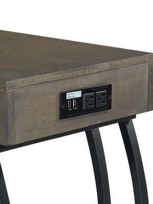 Avilla C-table With Power Gray - Osp Home Furnishings