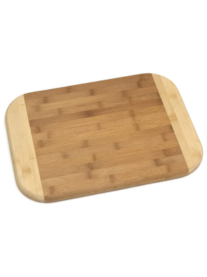 Lipper International Extra Large Versatile Home 2 Toned Wood Reversible Kitchen Carving/cutting Board, Bamboo