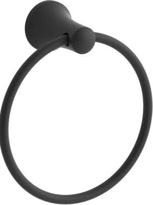 Kohler K-21955 Tempered 6-7/8" Wall Mounted Towel Ring - Matte Black