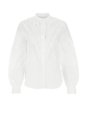 See By Chloé Broderie Anglaise Buttoned Shirt