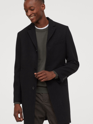 Wool-blend Coat