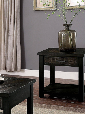 Narinta Drawer End Table Dark Oak - Homes: Inside + Out