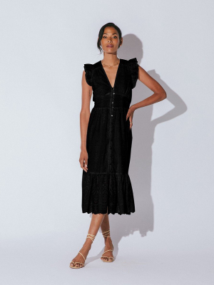 Brielle Midi Dress | Black