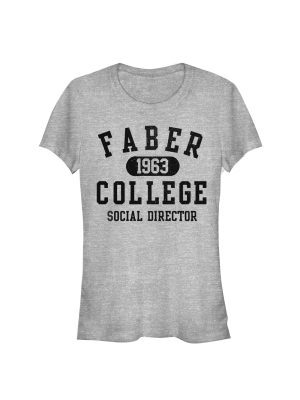 Junior's Animal House Faber College Social Director T-shirt