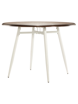 Juniper Lane Dining Table Metal/white & Dark Oak - Inspire Q