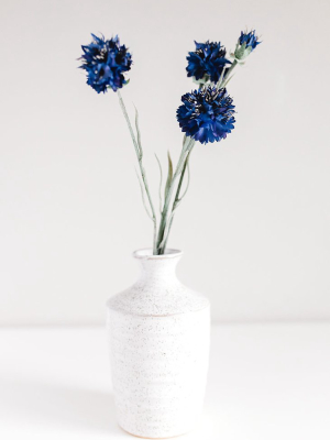 Artificial Cornflower Flower In Blue - 24"