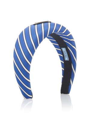 Striped Silk-satin Headband