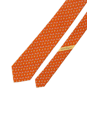 Salvatore Ferragamo Hummingbird Print Tie