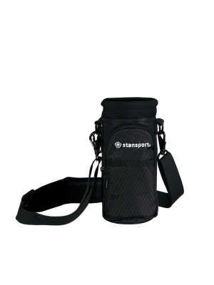 Stansport Bottle Carrier Up To 40oz Bottles Black