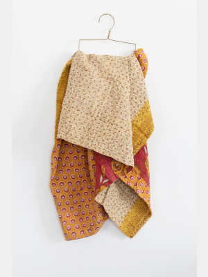 Connected Goods One-of-a-kind Kantha Baby Blanket No. 08199