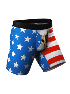 The Mascot | American Flag Ball Hammock® Long Boxers