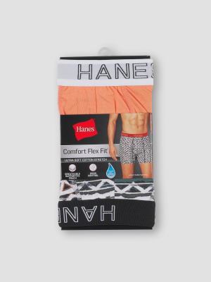 Hanes Red Label Men's Comfortflex Boxer Briefs With Wicking Freshiq - Peach