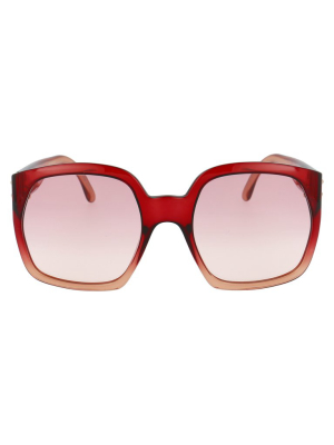 Fendi Eyewear Oversized Frame Sunglasses