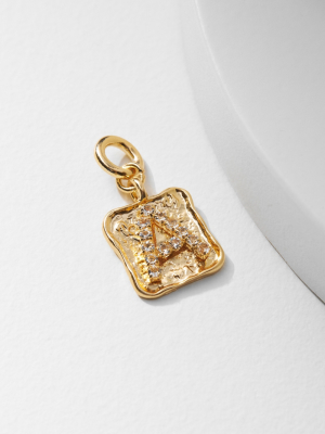Build-a-necklace Embellished Monogram Charm