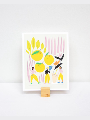 Make Lemonade Art Print