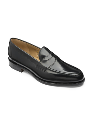 Loake Imperial Loafer In Black Polished Calf Leather