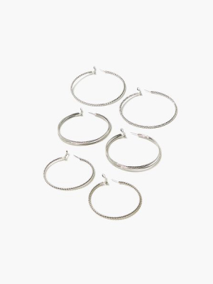 Twisted Hoop Earring Set