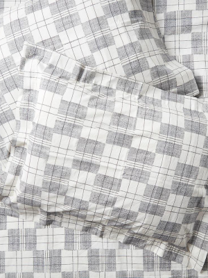 Charcoal Plaid Mossi - Sheet Set