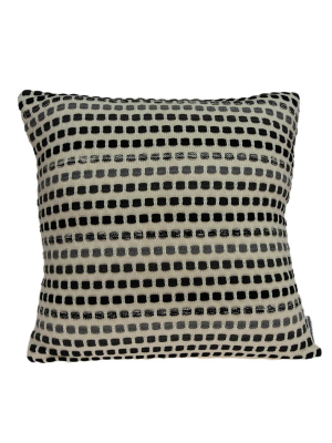 Modern Square Shades Of Gray Accent Pillow Cover