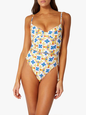 Danielle One Piece In Pearl Multi Tile