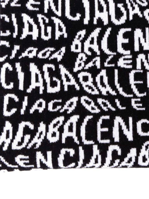 Balenciaga Wave Logo Scarf