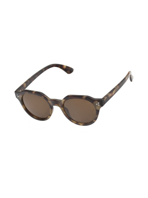 Schoolboy Round Sunglasses Tortoise