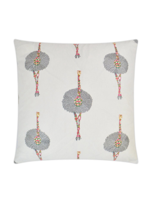 D.v. Kap Ruffles And Feathers Pillow