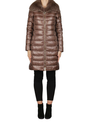 Herno Elisa Fur Trimmed Padded Coat