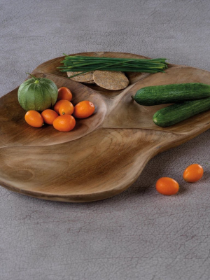 Santos Wood Condiment Tray