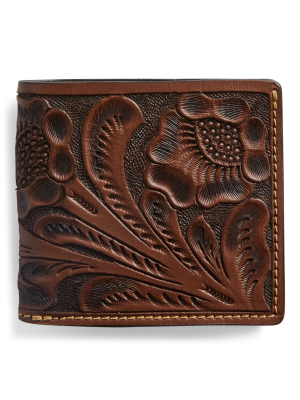 Hand-tooled Leather Billfold