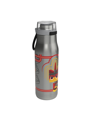 Lego 20oz Stainless Steel Water Bottle Silver/red - Zak Designs