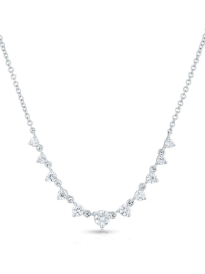 14kt White Gold Diamond Francine Necklace