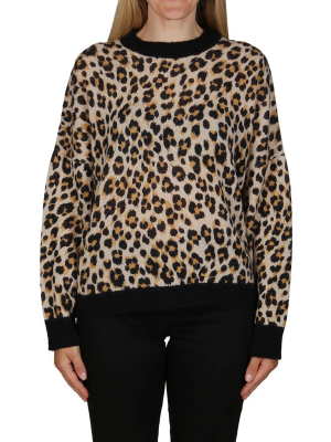 Moschino Animal Print Knit Jumper