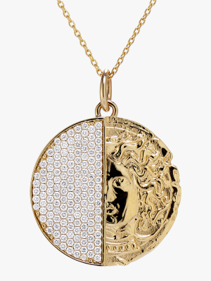 Half Coin Pendant Necklace