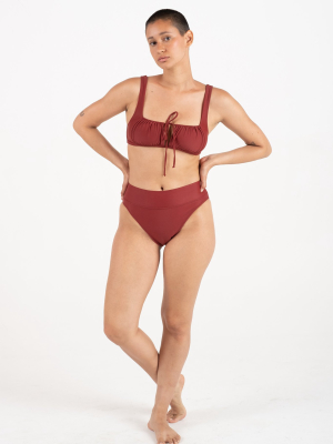 Chemise Bra In Garnet