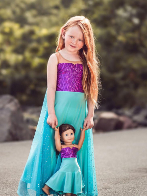 Matching Girl & Doll Mermaid Dress