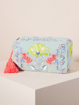 Blossom Embroidered Pouch
