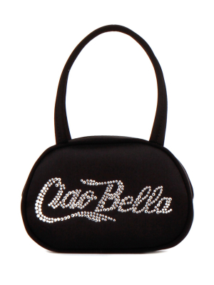 Amina Muaddi Bella Crystal Embellished Mini Tote Bag