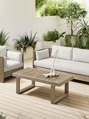 Porto Outdoor Sofa, Lounge Chair & Portside Coffee Table Set