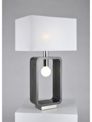 Tracey Table Lamp Charcoal Gray