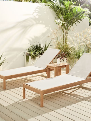 Playa Outdoor Textilene Chaise Lounger