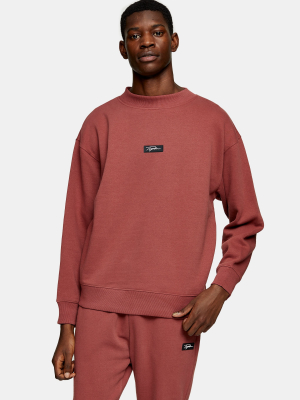 Signature Burgundy Badge Sweatshirt