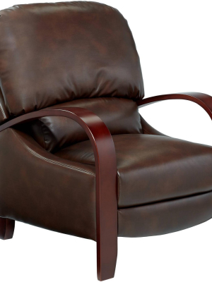 Elm Lane Cooper Legends Faux Leather Chocolate 3-way Recliner