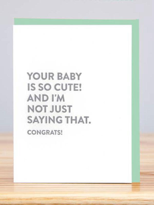 Cute Baby Congrats Card