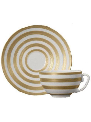 Hemisphere Gold Stripe Teacup