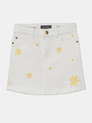 Dl1961 Girls' Jenny Milk Daisy Mini Skirt