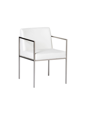 Capo Arm Chair White-m2